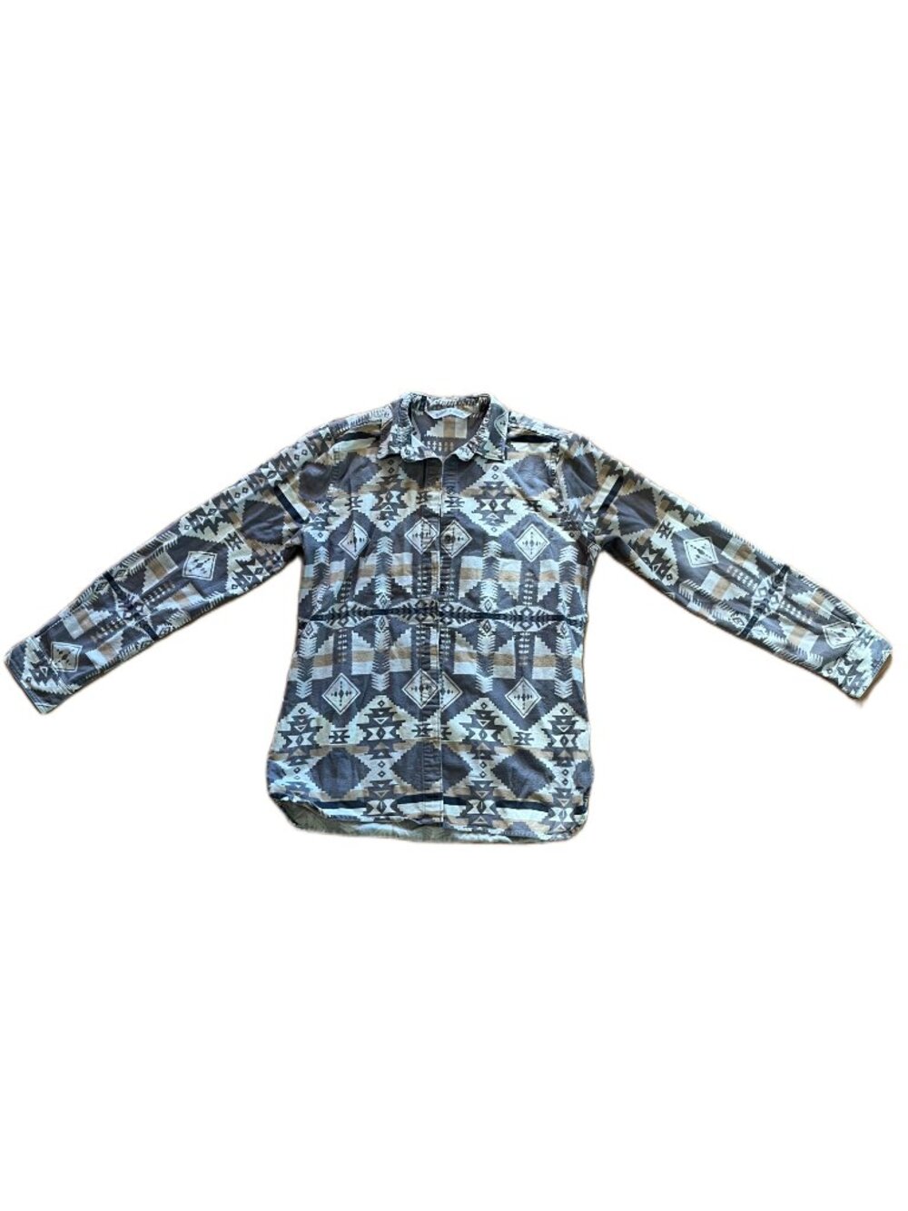 Woolrich Southwestern Geometric Button Down Shirt XS